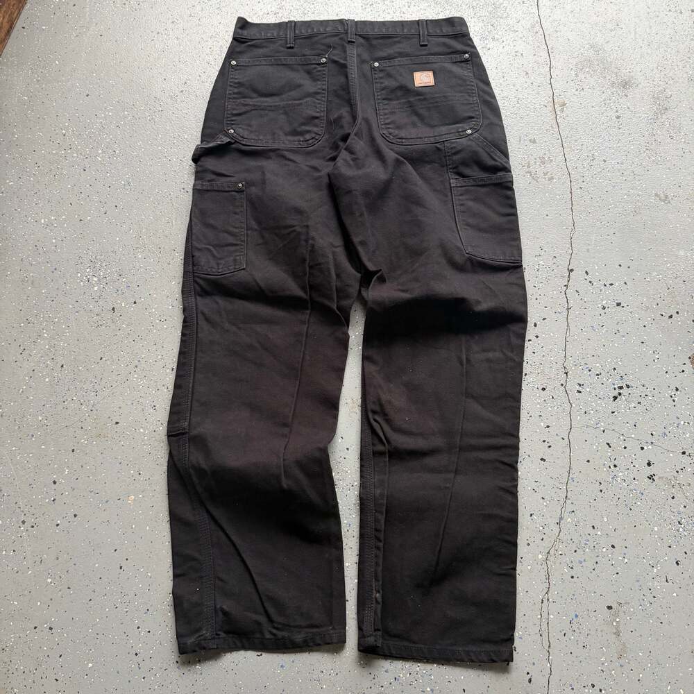 Carhartt Double Knee Pants 33x30 B01-BLK Carpenter Pants - Picture 1 of 7